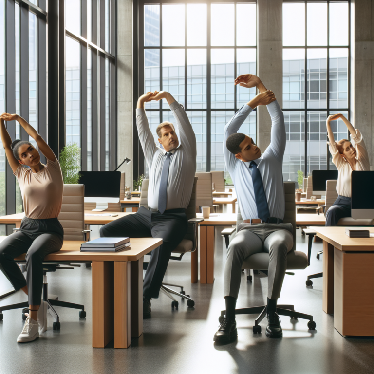 Maintain Comfort at Work: Easy Desk Stretches